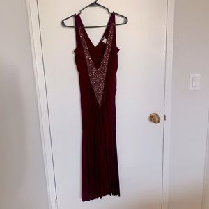 Glam bedazzled evening dress